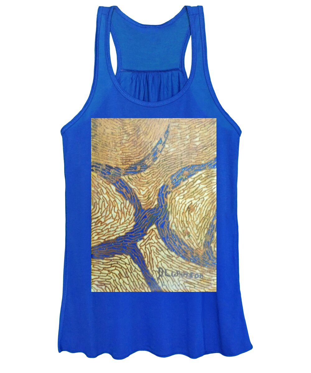 Petals Women's Tank Top featuring the painting Petals by DLWhitson