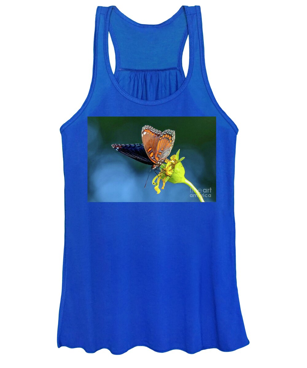 Red-spotted Purple Butterfly Women's Tank Top featuring the photograph Red-spotted Purple Butterfly by Susan Rydberg