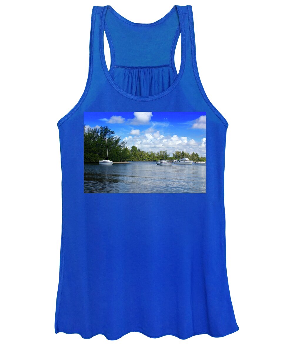 Sailboat Women's Tank Top featuring the photograph Sailboat Series 35 by Carlos Diaz