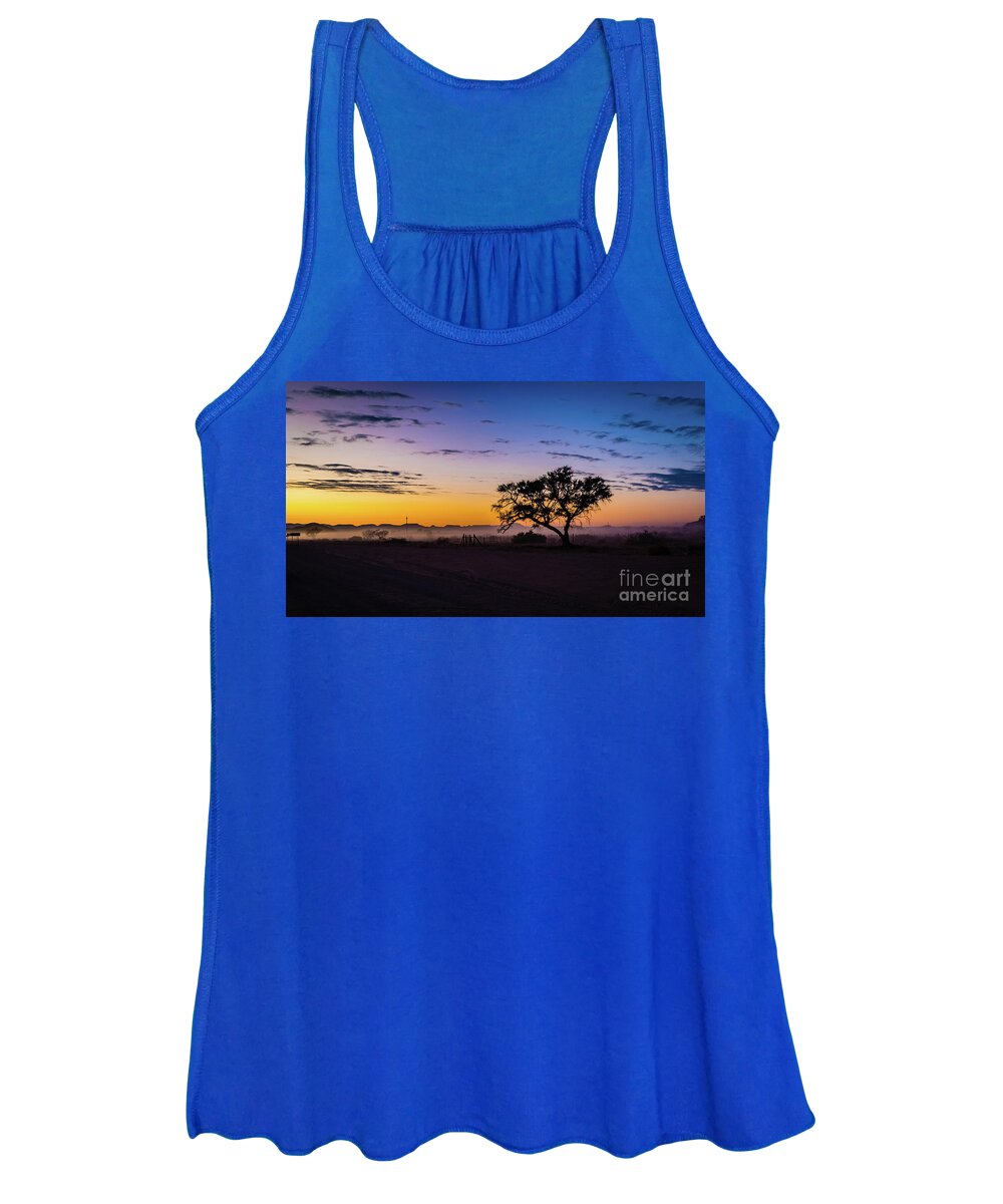 Sunset Women's Tank Top featuring the photograph Sunrise in Sossusvlei, Namibia by Lyl Dil Creations