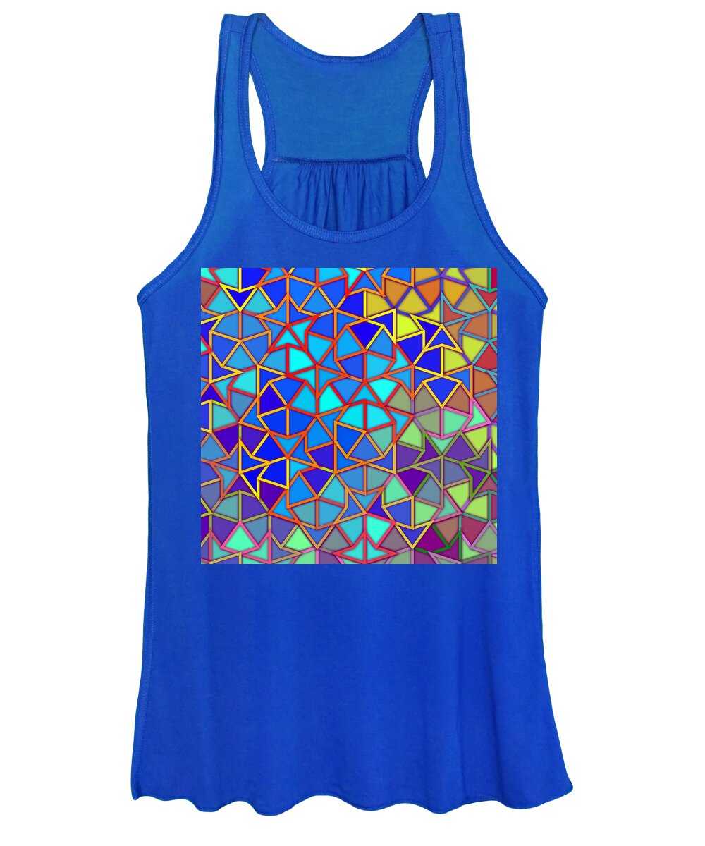 Abstract Women's Tank Top featuring the digital art Pattern 13 #1 by Marko Sabotin