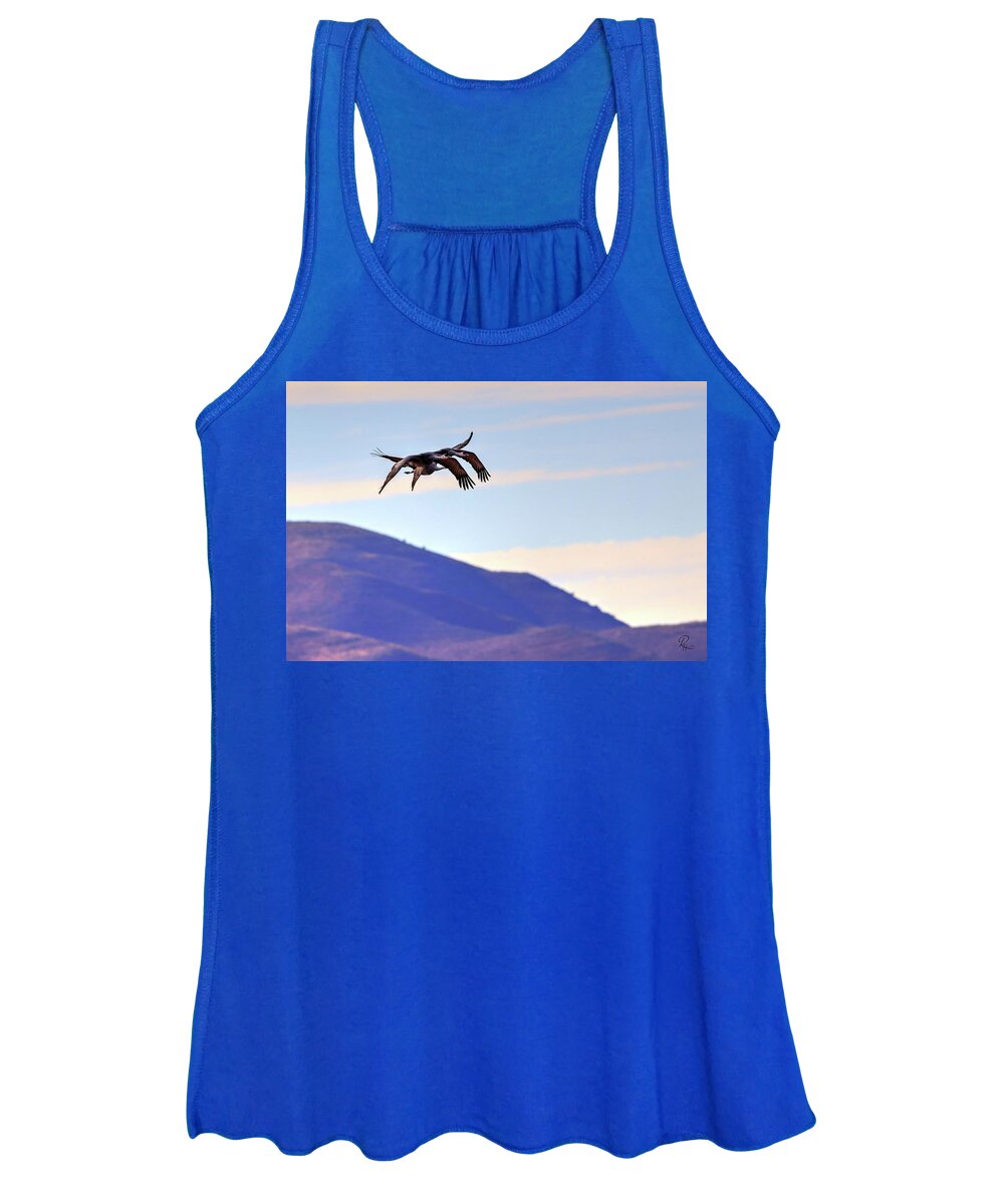 Wildlife Women's Tank Top featuring the photograph Precision Pair by Robert Harris