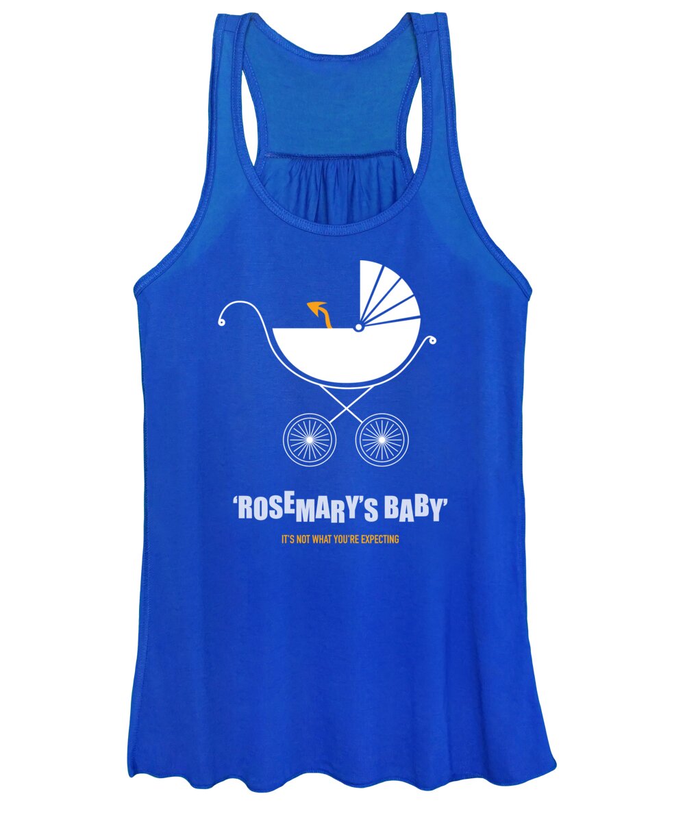 Movie Poster Women's Tank Top featuring the digital art Rosemarys Baby - Alternative Movie Poster #1 by Movie Poster Boy