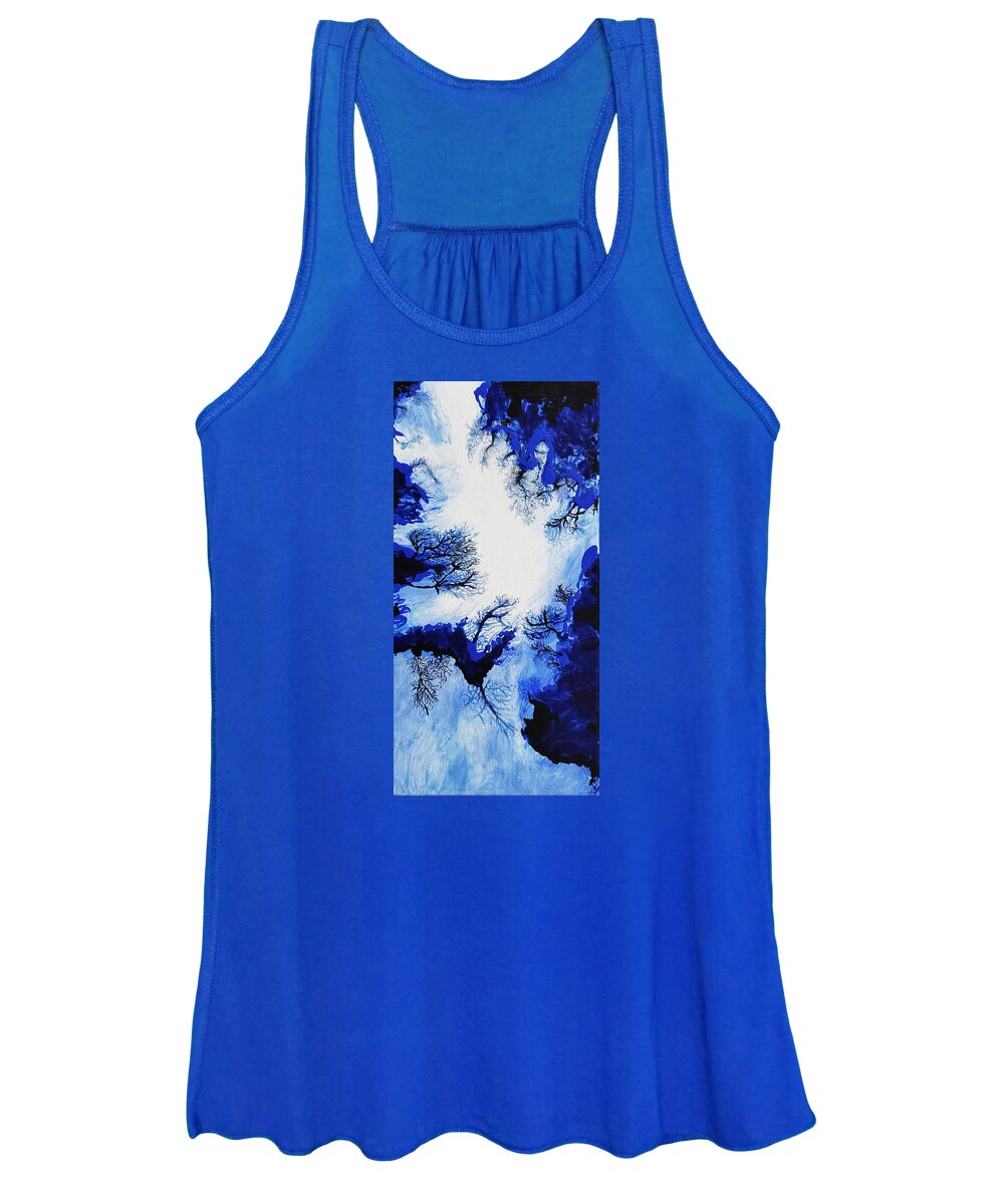 Abstract Women's Tank Top featuring the painting Ascent by Christine Bolden