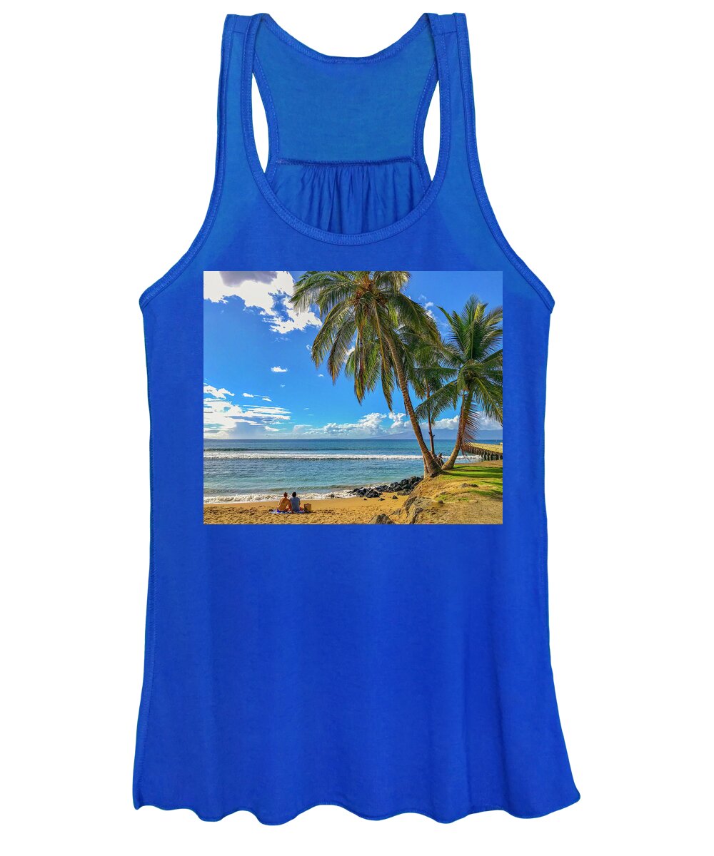 Hawaii Women's Tank Top featuring the photograph Beach Time by Betty Eich