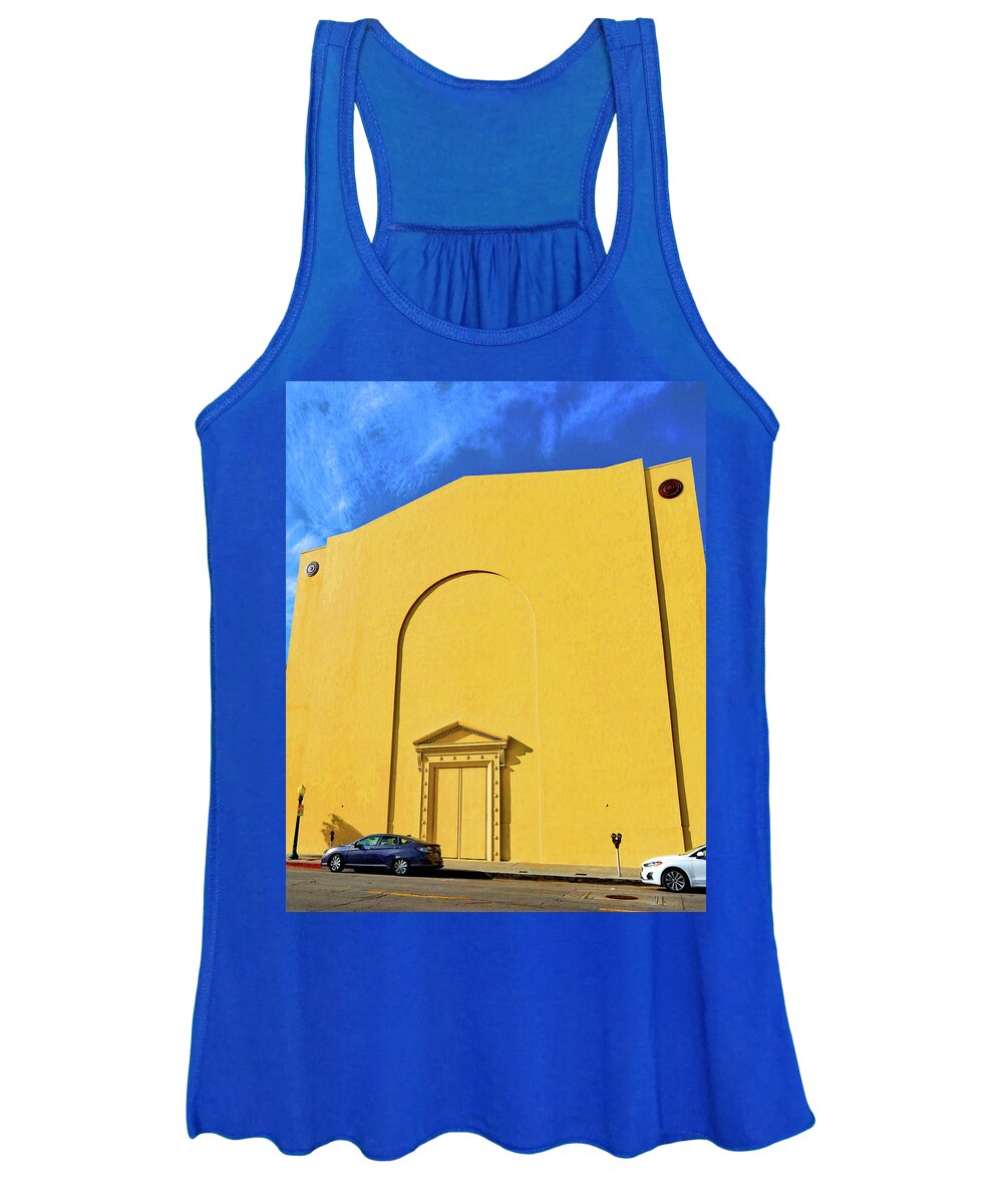 Building Women's Tank Top featuring the photograph Big Door Big Building by Andrew Lawrence