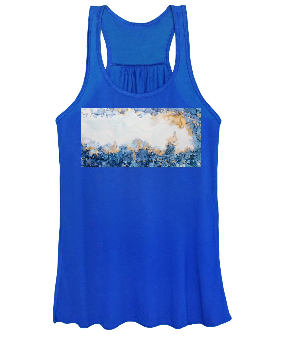 Blue Women's Tank Top featuring the painting Blue Heaven by Katrina Nixon