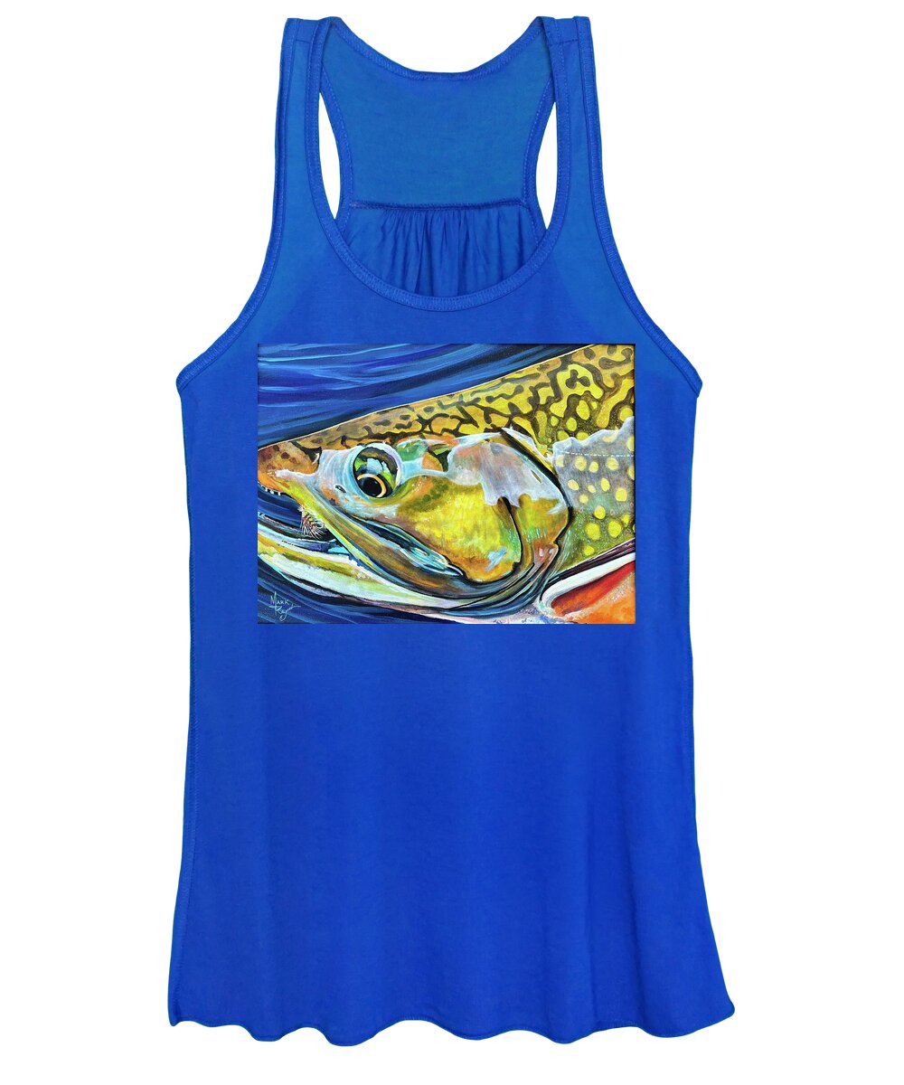 Trout Women's Tank Top featuring the painting Brook Trout by Mark Ray