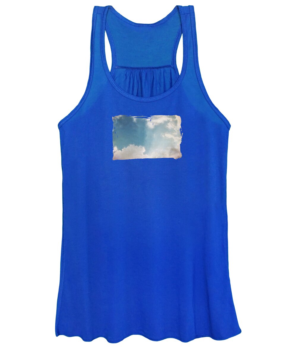Clouds Women's Tank Top featuring the photograph Cloud Shine by Diane Chandler