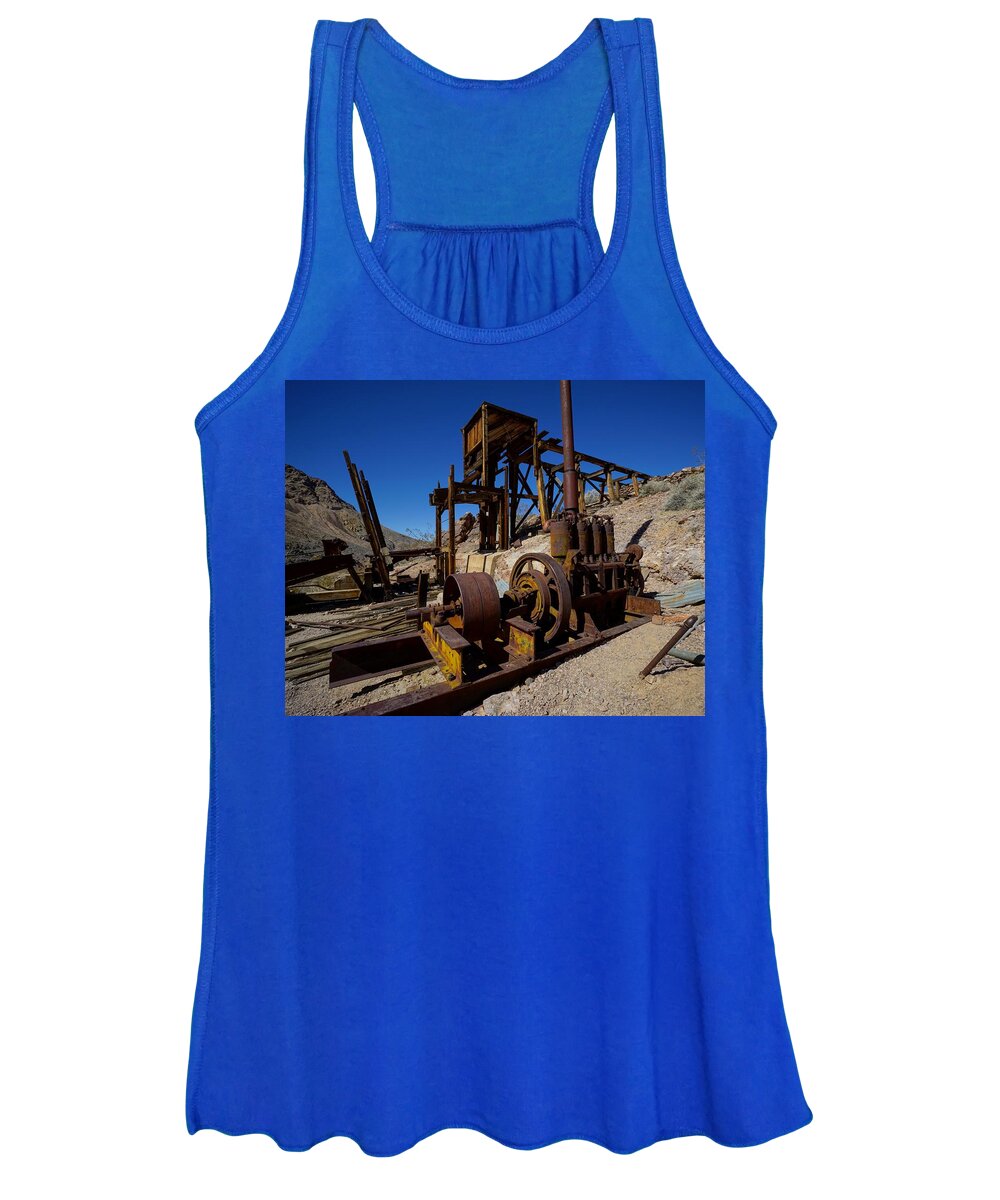Death Valley Women's Tank Top featuring the photograph Death Valley Industry by Brett Harvey