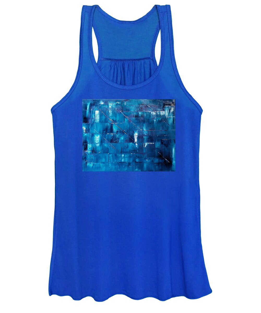 Winter Women's Tank Top featuring the painting End Of Winter by Johanna Hurmerinta