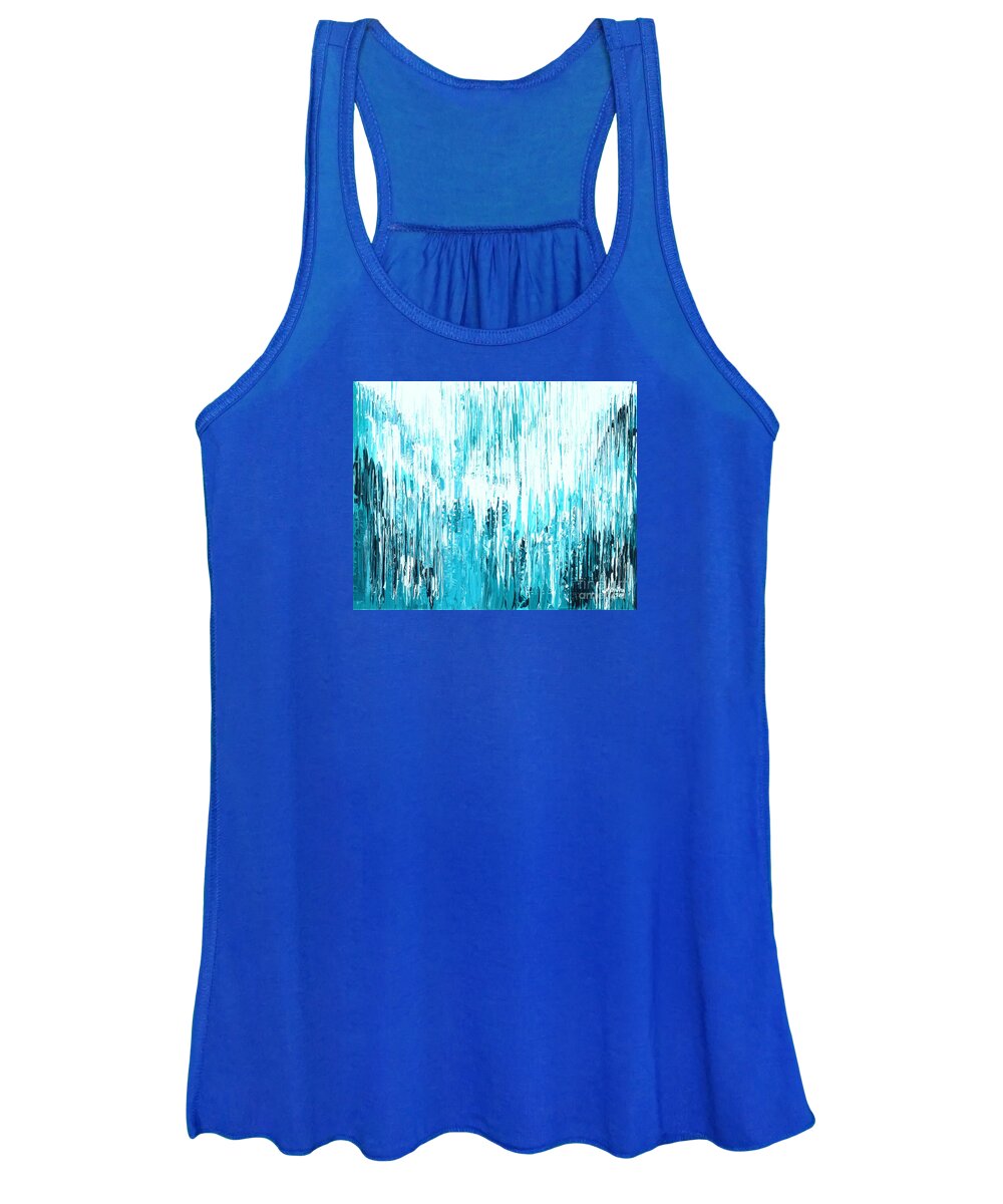 Winter Women's Tank Top featuring the painting Catch the draft by Aparna Pottabathni