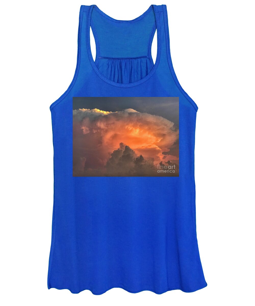 Clouds Women's Tank Top featuring the photograph For the Glory of the Skies by Karen Adams
