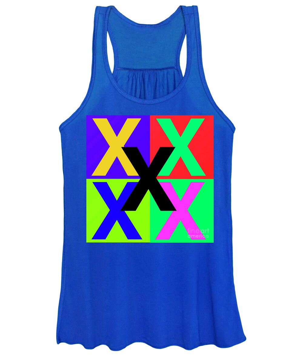 Graphics Women's Tank Top featuring the digital art Letter X#37 by Exors