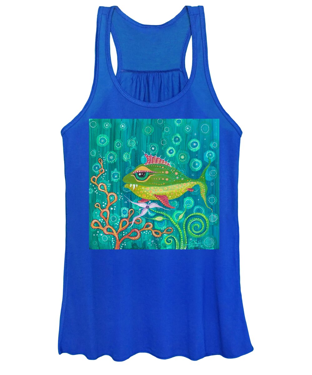 Fish Women's Tank Top featuring the painting Little Frankie by Tanielle Childers