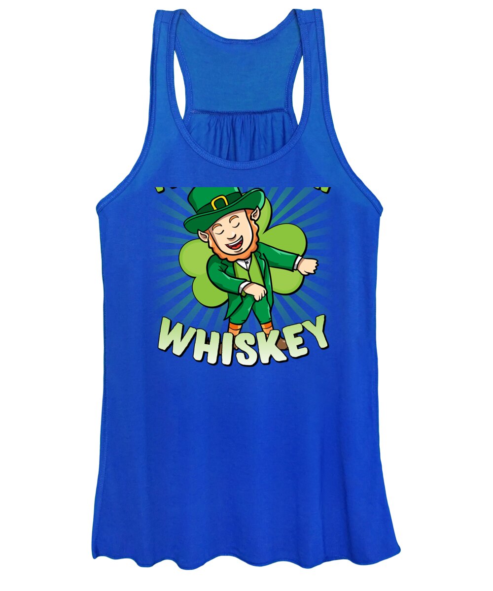 Cool Women's Tank Top featuring the digital art May Contain Whiskey St Patricks Day by Flippin Sweet Gear