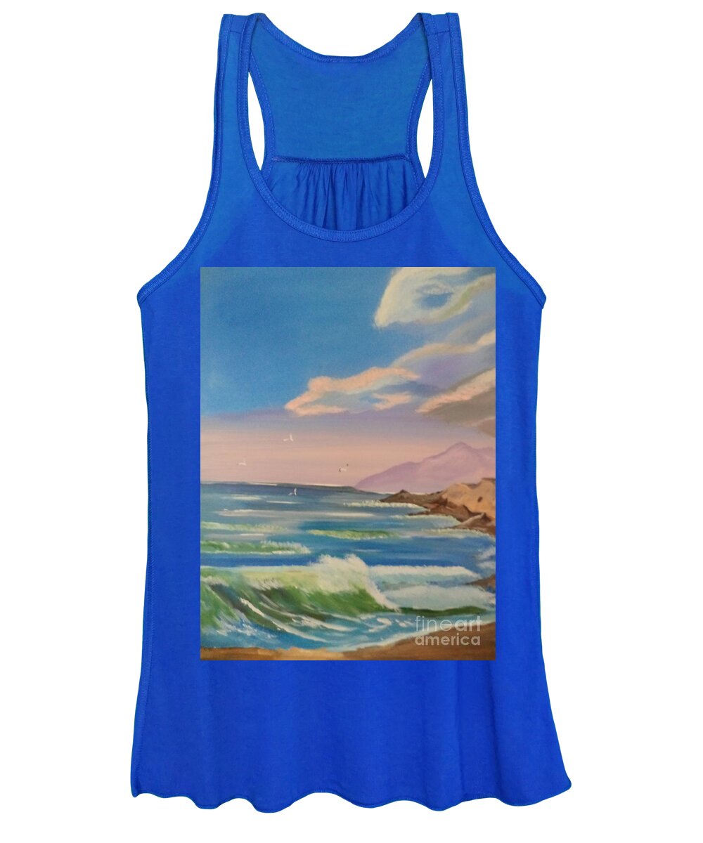  Women's Tank Top featuring the painting Morning Paradise # 279 by Donald Northup