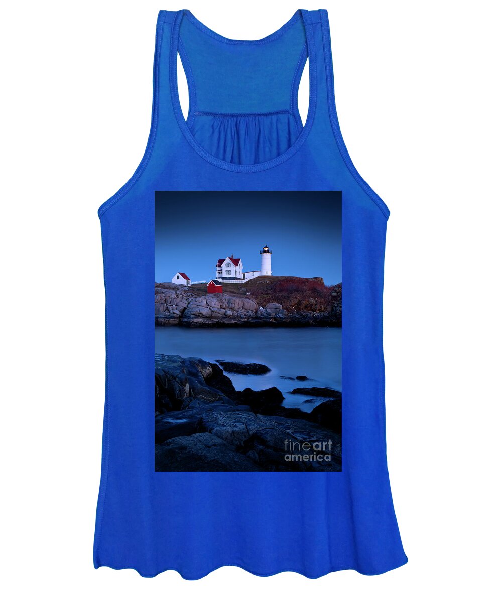 Nubble Women's Tank Top featuring the photograph Nubble Lighthouse by Brian Jannsen