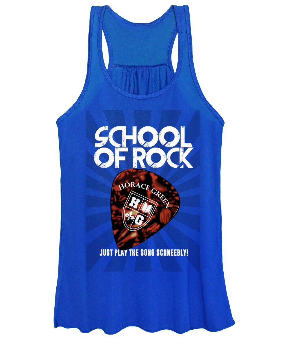 School Of Rock Women's Tank Top featuring the digital art School of Rock - Alternative Movie Poster by Movie Poster Boy