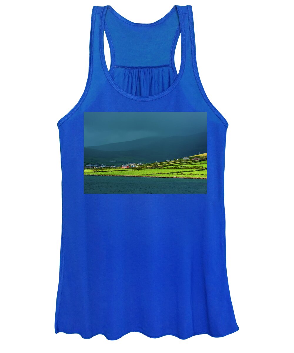 Ireland Women's Tank Top featuring the photograph Settlement at Coast of Ireland by Andreas Berthold