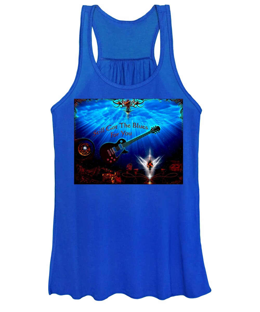 Still Got The Blues Women's Tank Top featuring the digital art Still Got The Blues by Michael Damiani