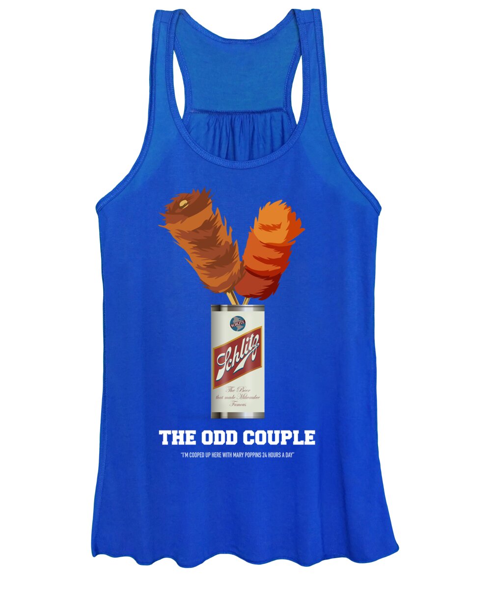 Movie Poster Women's Tank Top featuring the digital art The Odd Couple - Alternative Movie Poster by Movie Poster Boy