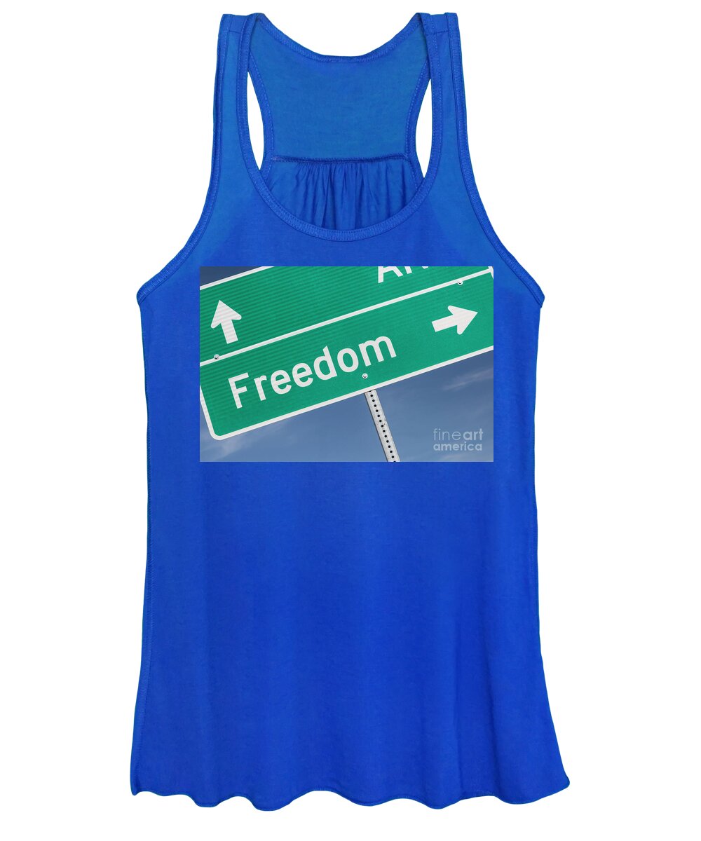 Freedom Women's Tank Top featuring the photograph The Way to Freedom by Jim West