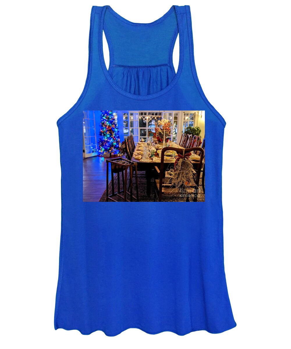 Christmas Women's Tank Top featuring the photograph Thomas Edison's Christmas Dinner Is Served by Claudia Zahnd-Prezioso