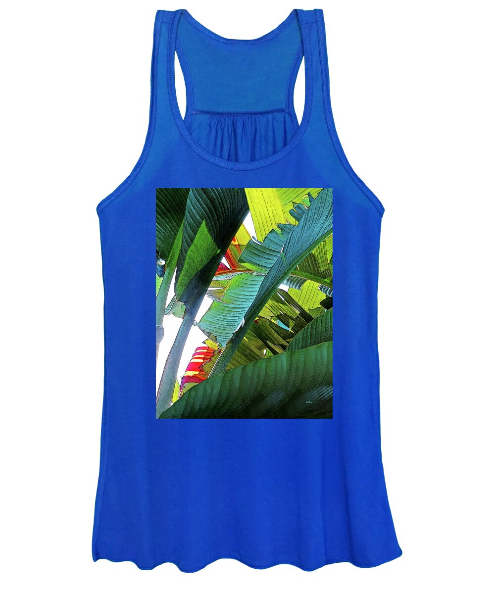 Landscape Women's Tank Top featuring the painting Tropical Flavors by Sharon Williams Eng