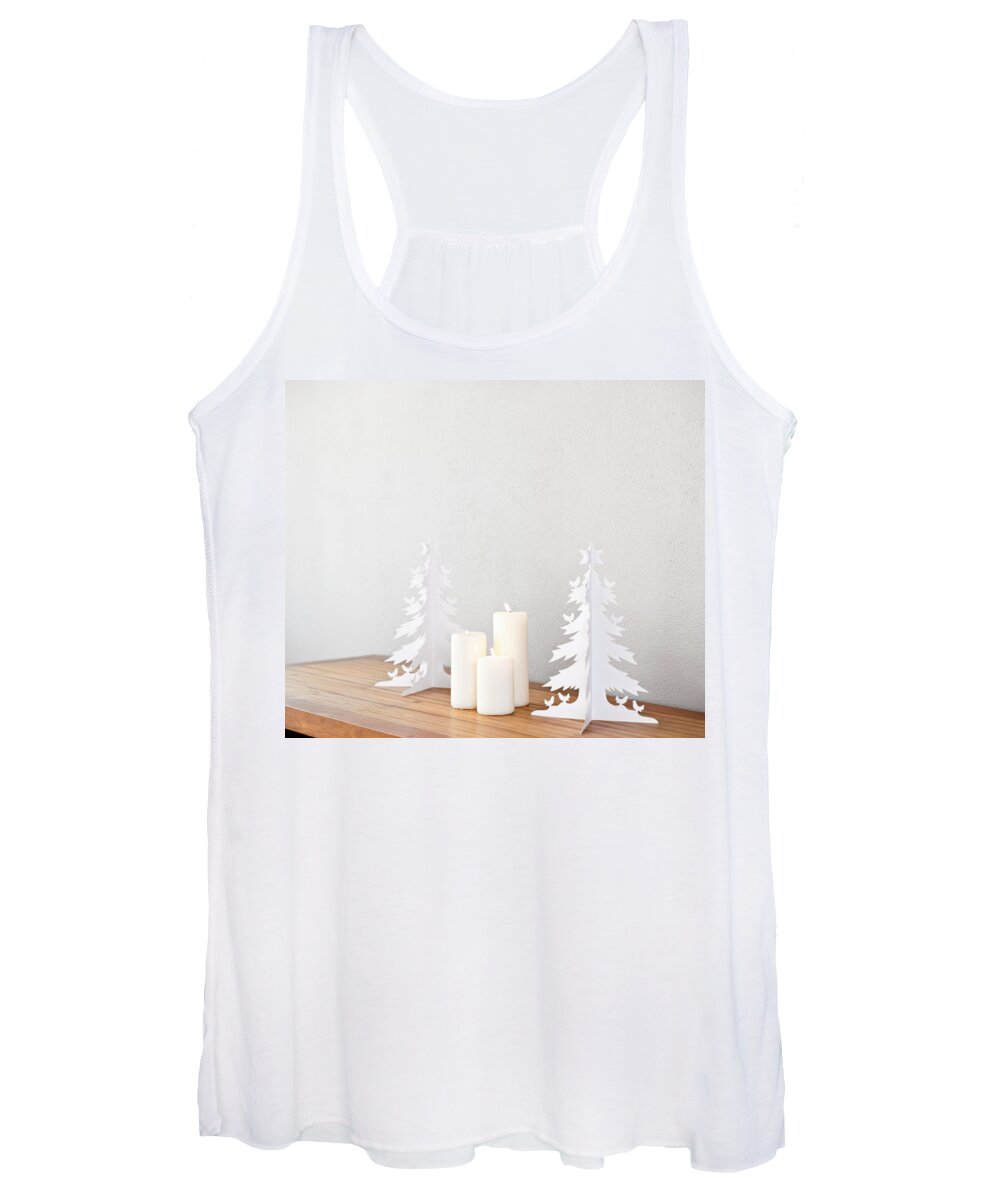 Apartment Women's Tank Top featuring the photograph Christmas tree #1 by U Schade