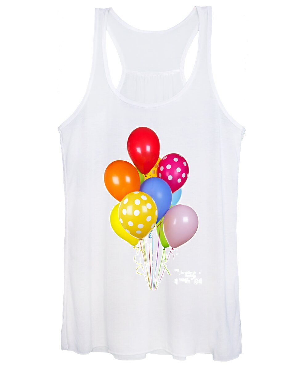 Balloons Women's Tank Top featuring the photograph Colorful balloons 1 by Elena Elisseeva