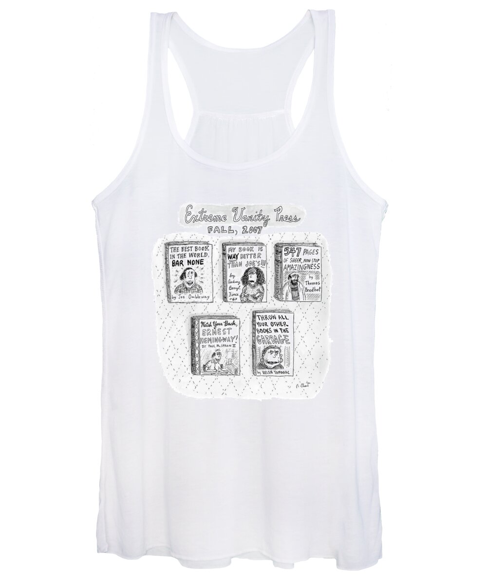 Vanity Women's Tank Top featuring the drawing New Yorker September 24th, 2007 by Roz Chast