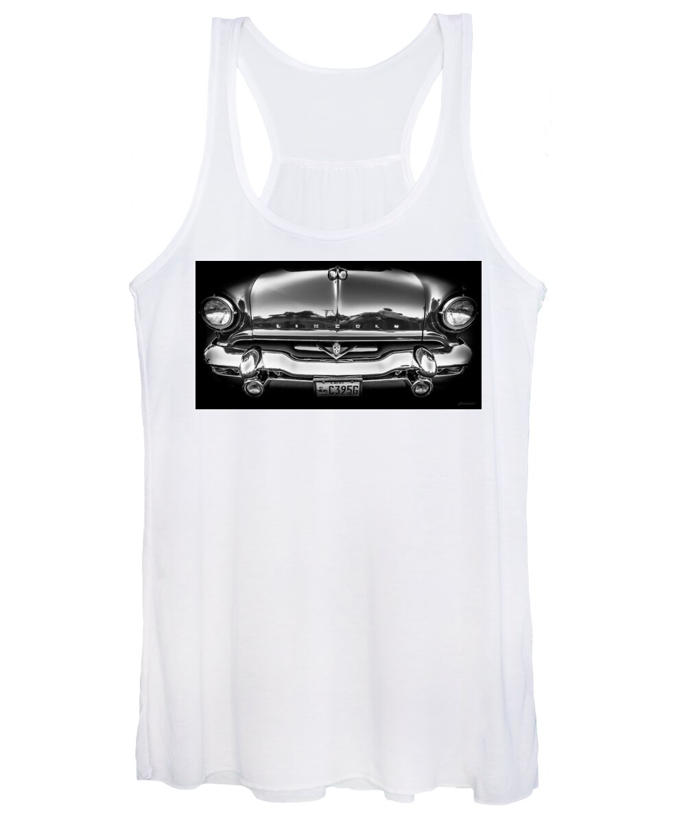 Cars Women's Tank Top featuring the photograph 1953 Lincoln - Capri by Steven Milner