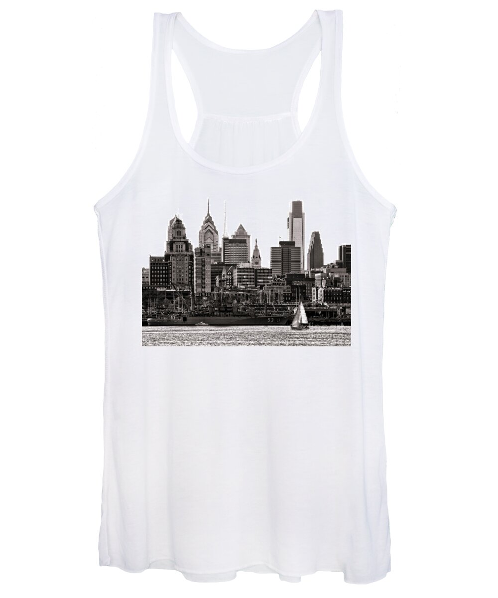 Philadelphia Women's Tank Top featuring the photograph Center City Philadelphia by Olivier Le Queinec