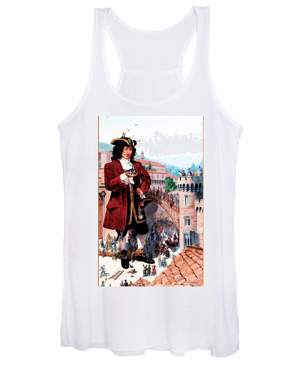 Whelan Art Women's Tank Top featuring the painting Gulliver's Travels by Patrick Whelan