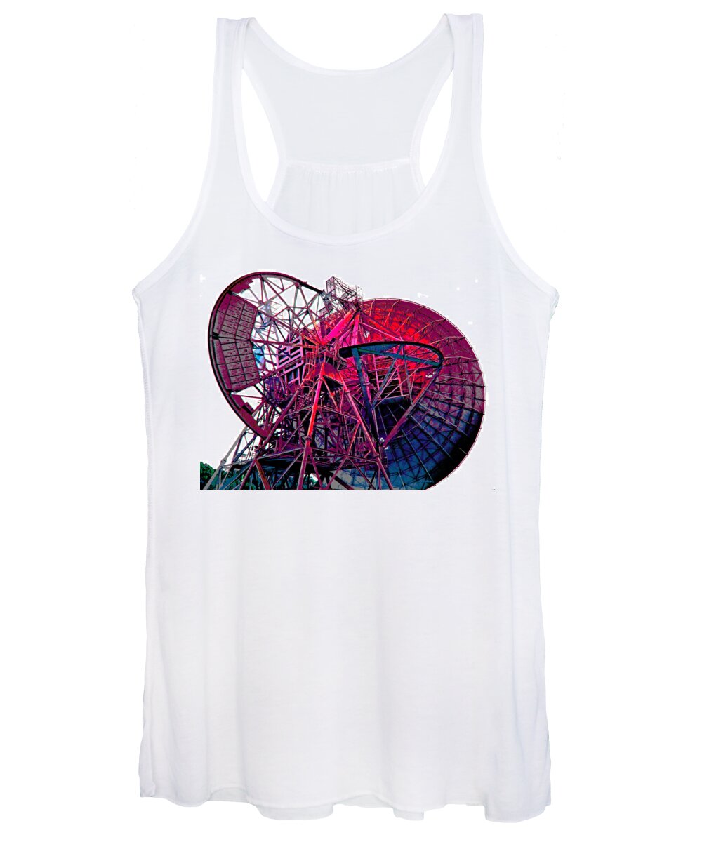 Duane Mccullough Women's Tank Top featuring the photograph 26 East Antenna Abstract 4 by Duane McCullough
