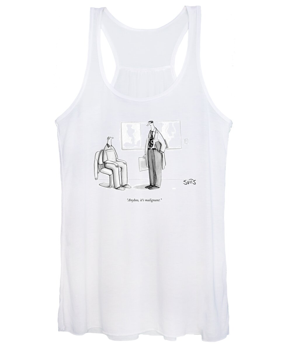 Doctor Women's Tank Top featuring the drawing Anyhoo, It's Malignant by Julia Suits