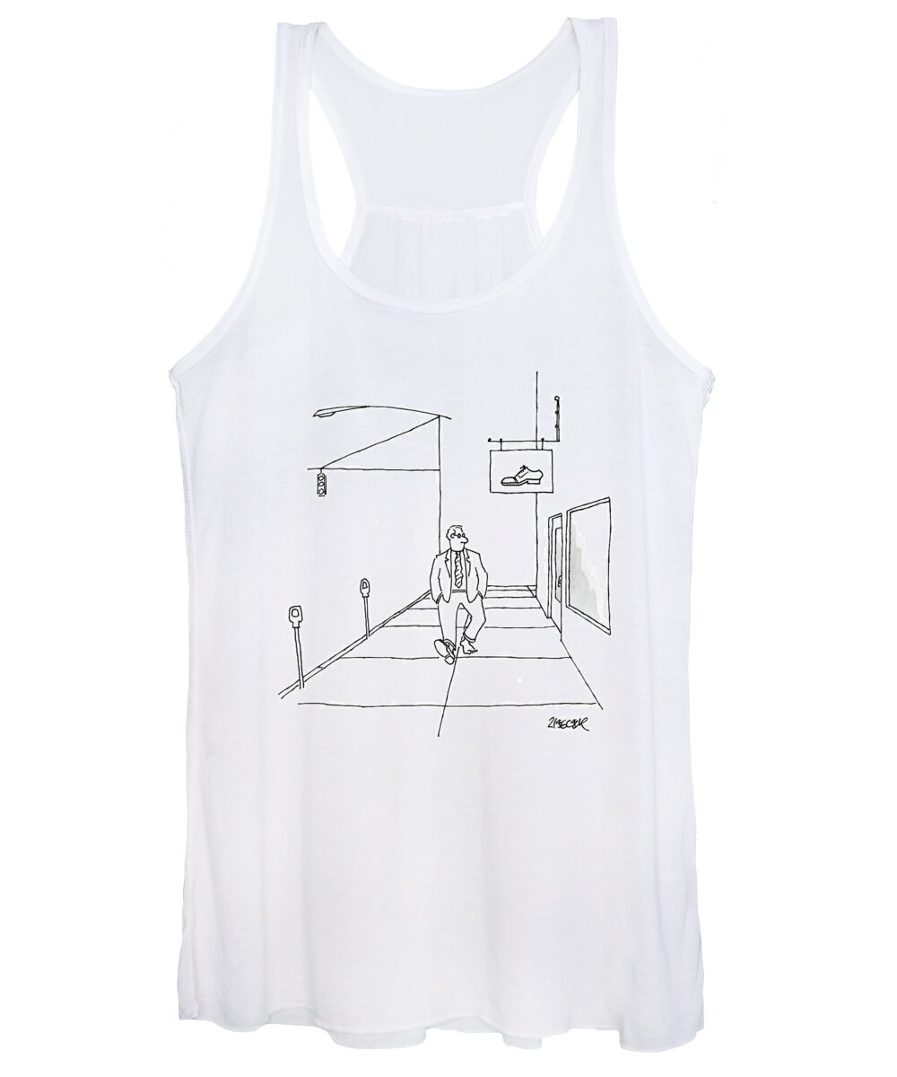 Signs Women's Tank Top featuring the drawing New Yorker March 10th, 2008 by Jack Ziegler