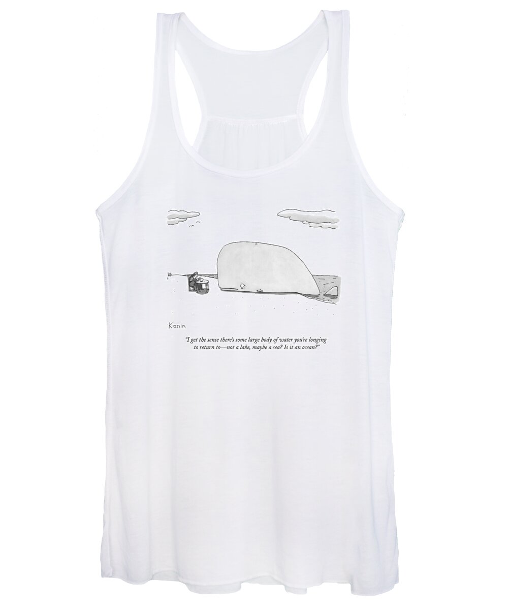 Fortune Teller Women's Tank Top featuring the drawing New Yorker September 28th, 2009 by Zachary Kanin
