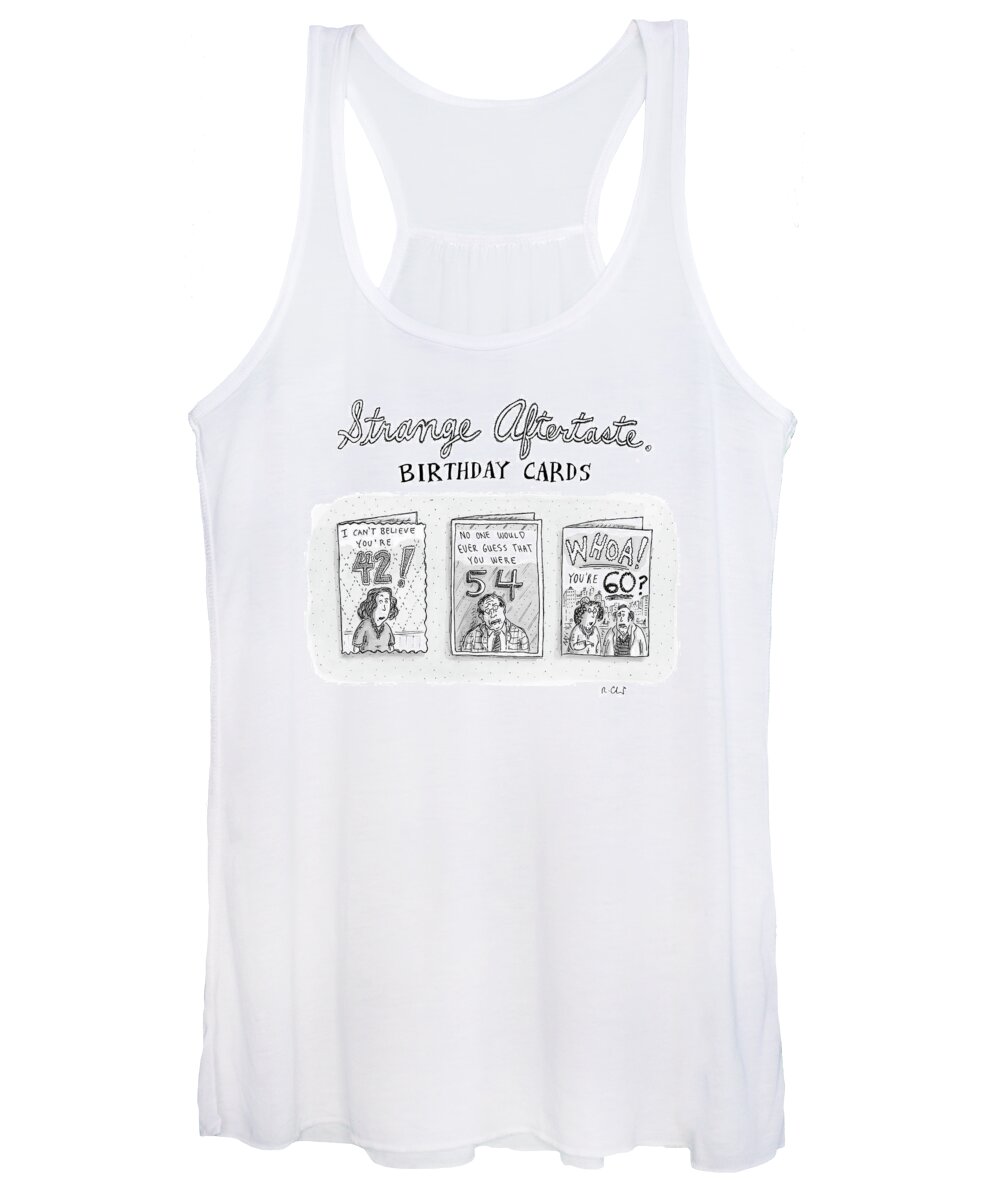 
Captionless Women's Tank Top featuring the drawing New Yorker October 30th, 2006 by Roz Chast