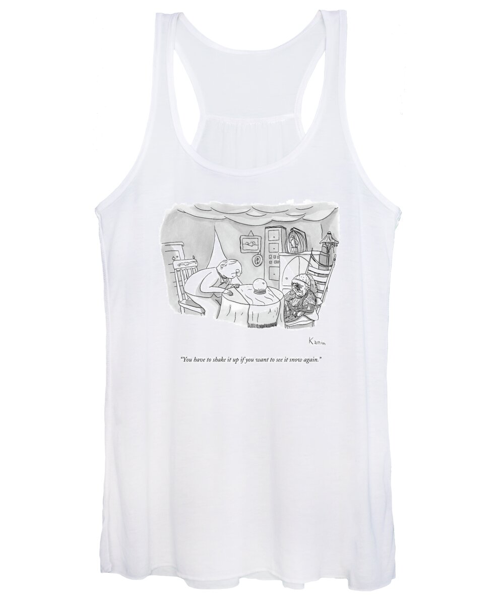 Gypsy Women's Tank Top featuring the drawing You Have To Shake It Up If You Want To See by Zachary Kanin