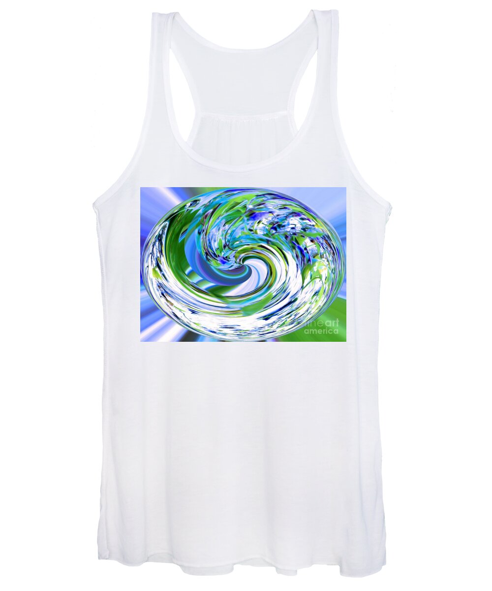 Abstract Reflections Women's Tank Top featuring the photograph Abstract Reflections Digital Art #3 by Robyn King