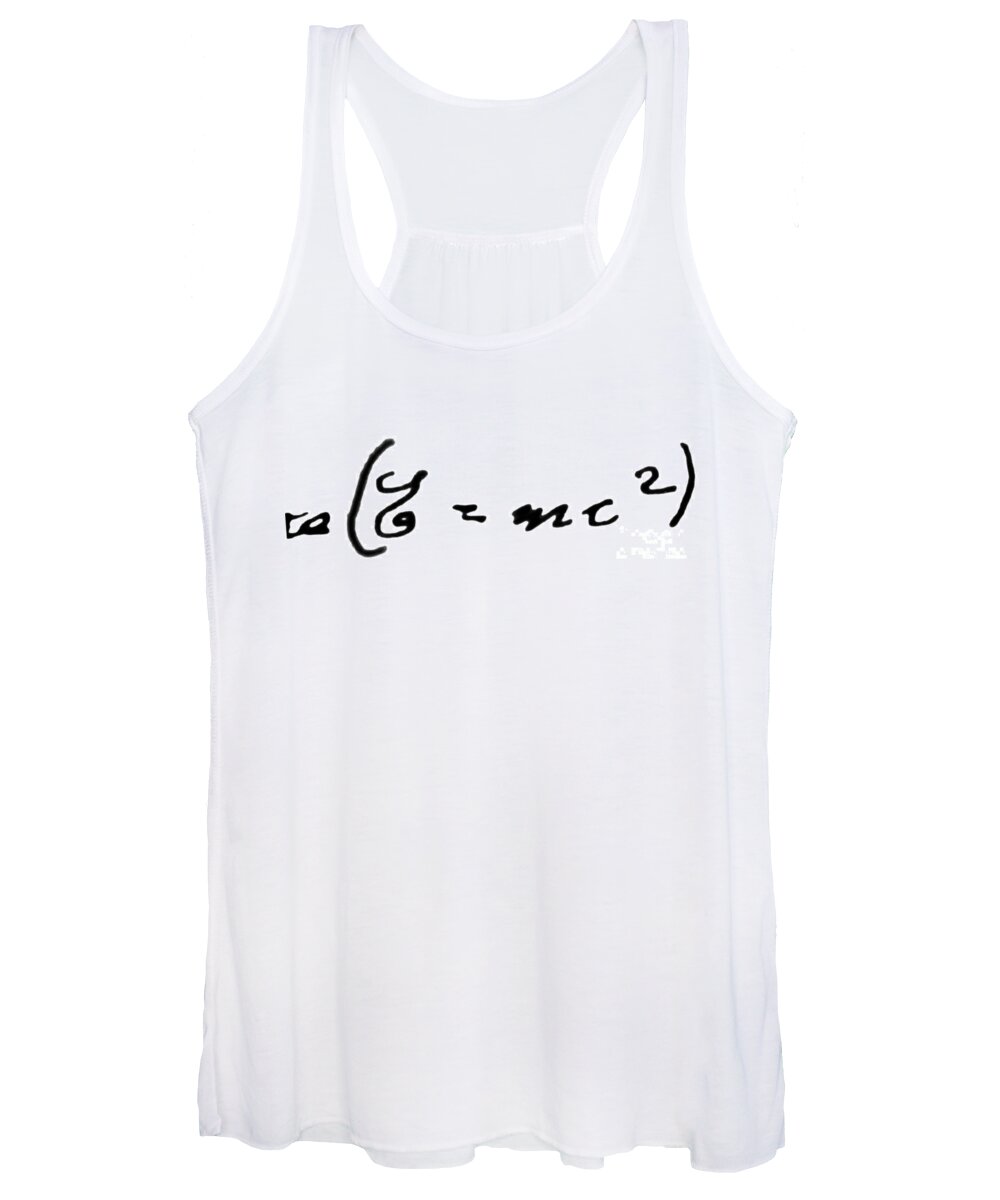 20th Century Women's Tank Top featuring the drawing Albert Einstein Equation by Granger