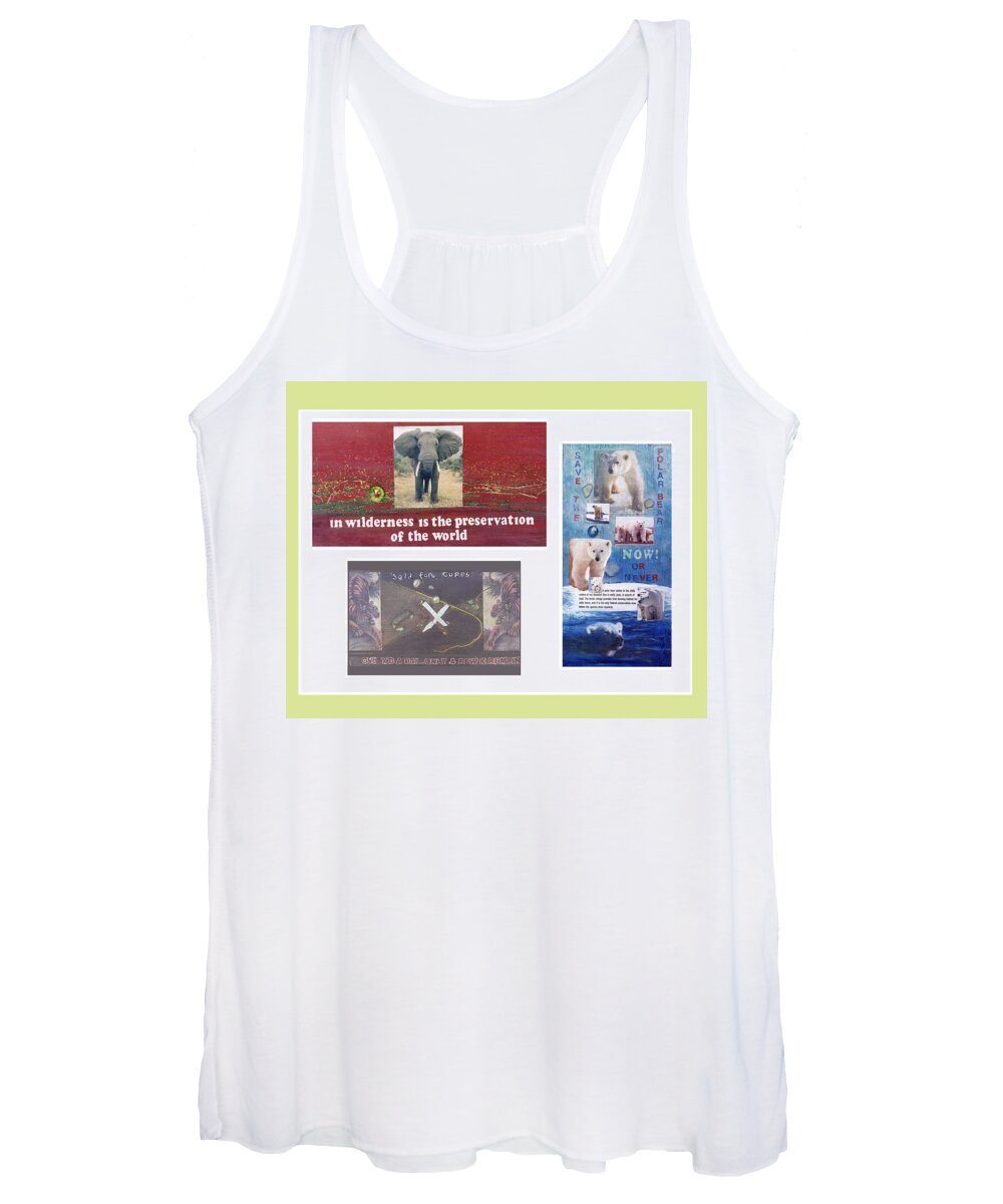 Ecology Women's Tank Top featuring the digital art Awareness Group by Mary Ann Leitch