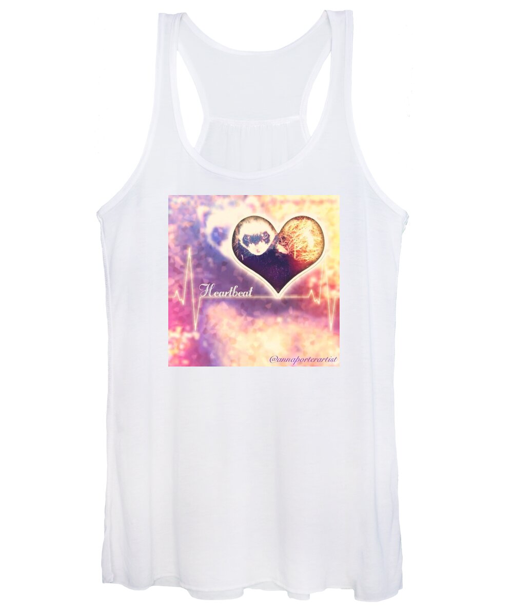 Be Mine A Valentine From Nicky Women's Tank Top featuring the photograph Be Mine A Valentine from Nicky by Anna Porter