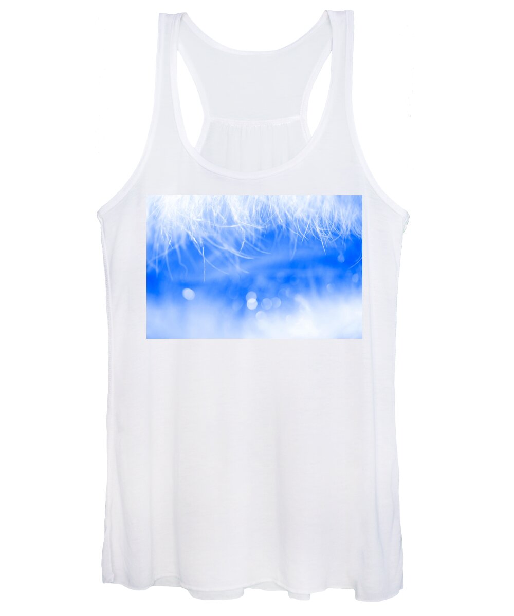 Abstract Women's Tank Top featuring the photograph Behind Blue Eyes by Dazzle Zazz