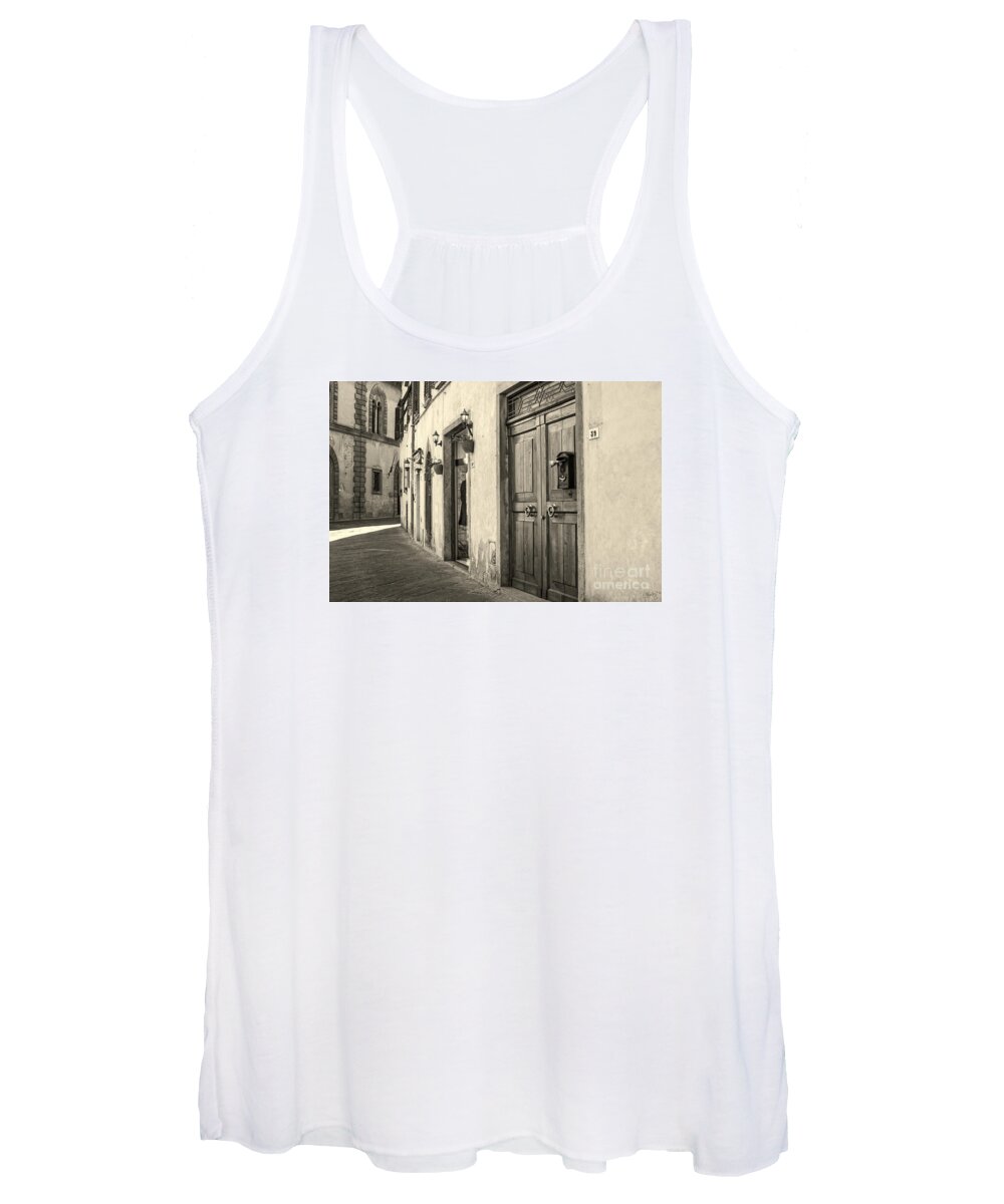 Volterra Women's Tank Top featuring the photograph Corner of Volterra by Prints of Italy