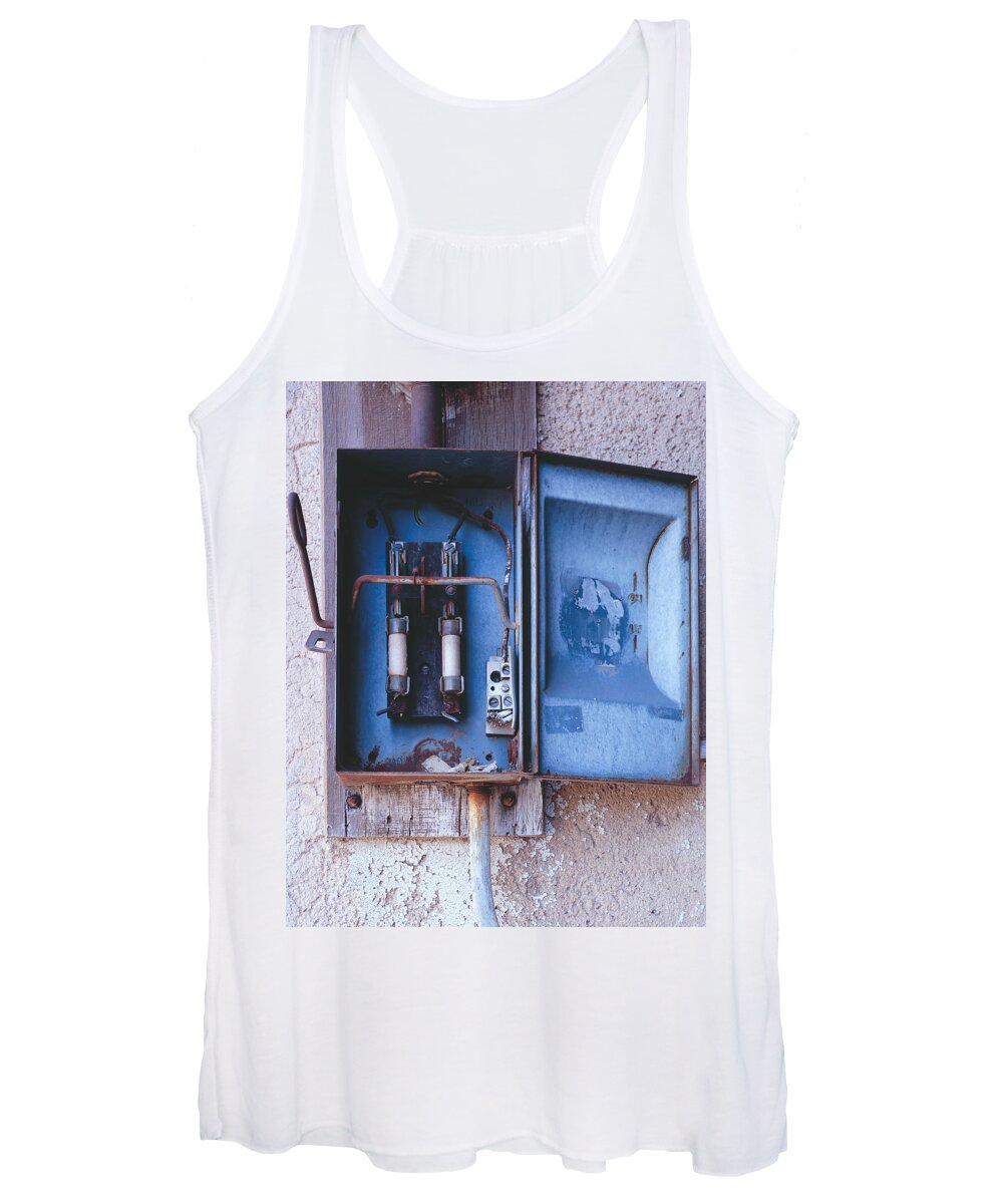 United States Women's Tank Top featuring the photograph Electrical Box by Richard Gehlbach