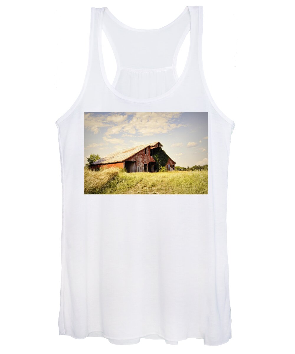 Barn Women's Tank Top featuring the photograph Englewood Barn by Cricket Hackmann