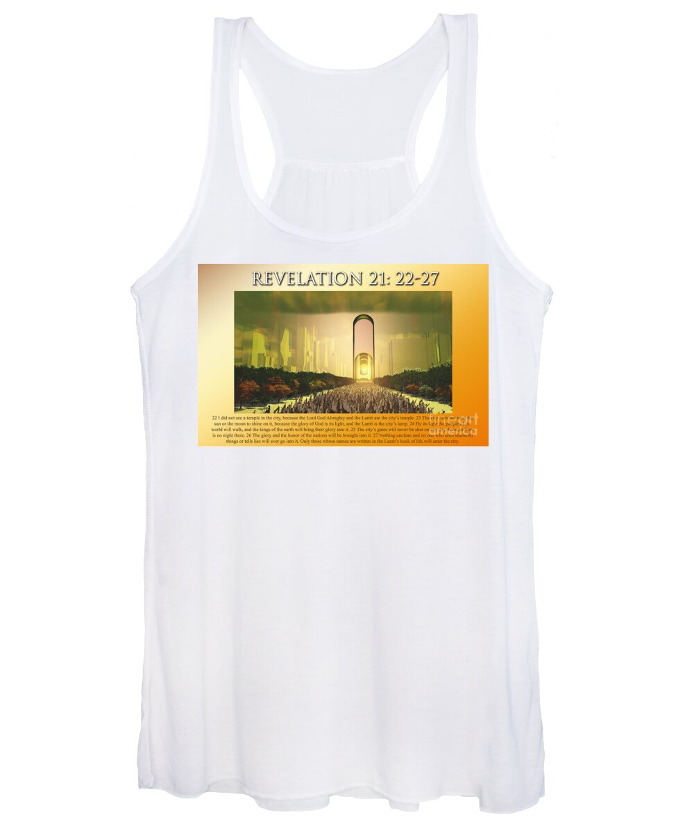 Heaven Women's Tank Top featuring the digital art Entering God's Home by William Ladson